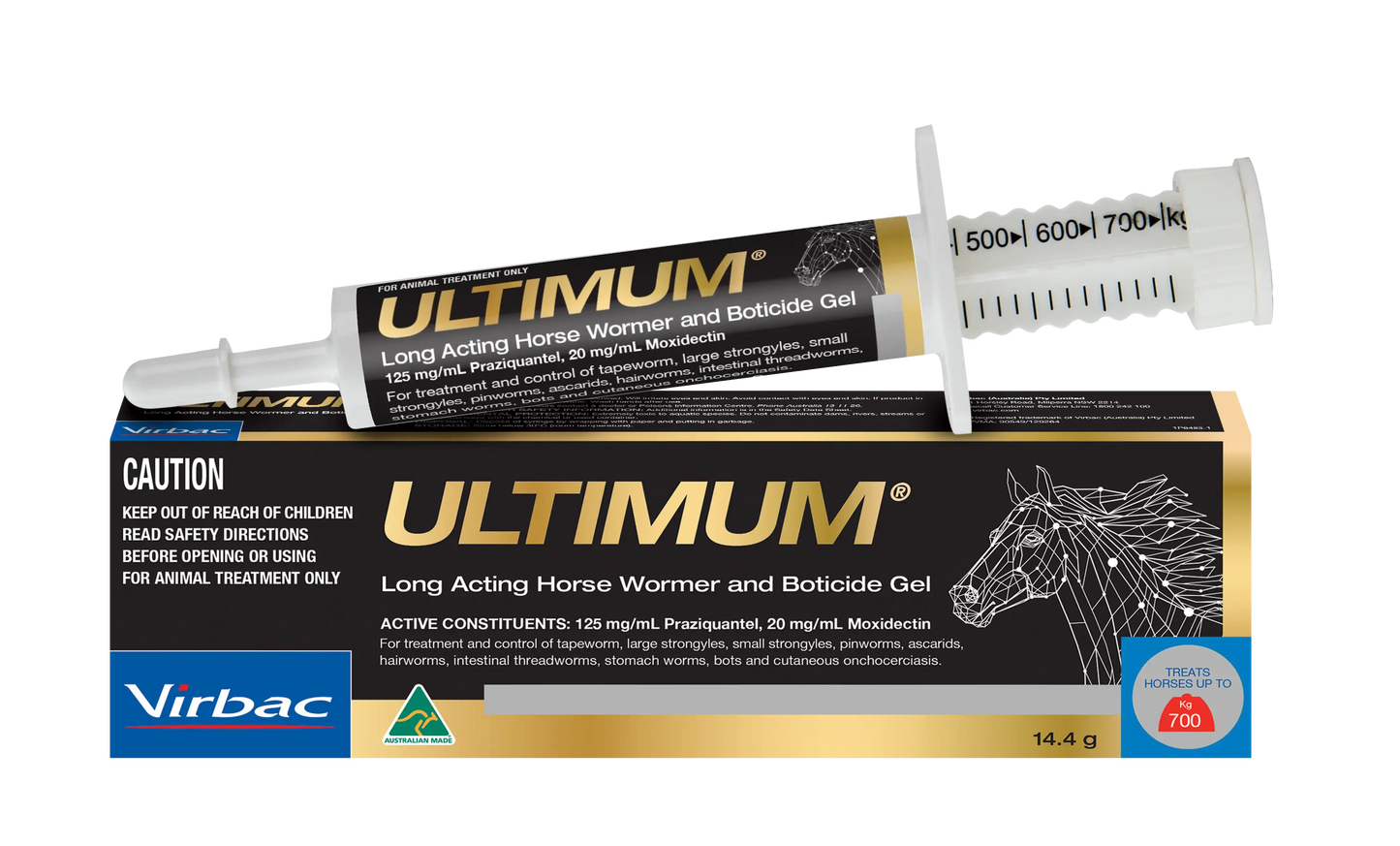 ULTIMUM Long Acting Horse Wormer and Boticide Gel