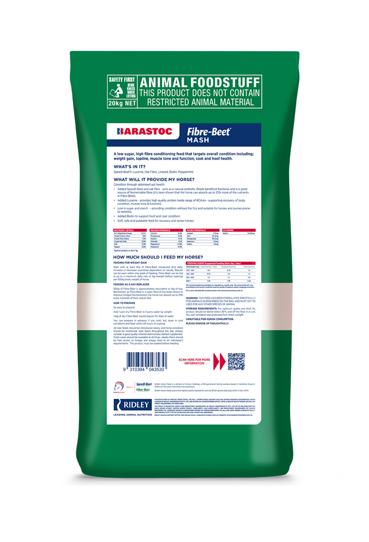 Barastoc Fibrebeet Mash 20kg