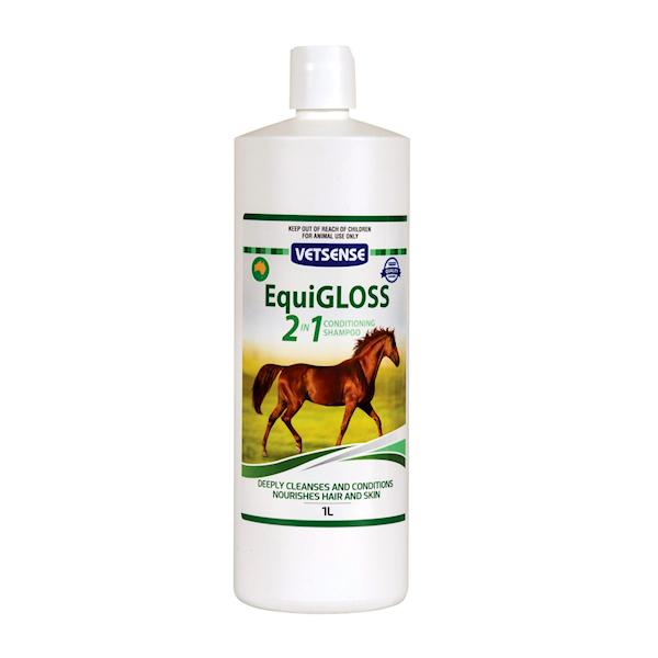 Vetsense Equigloss 2 In 1 Conditioning Shampoo 1 L