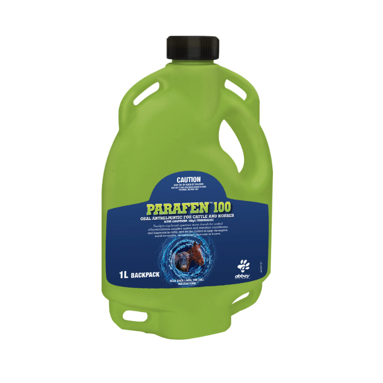 Parafen 100 Drench for Cattle and Horses 1l