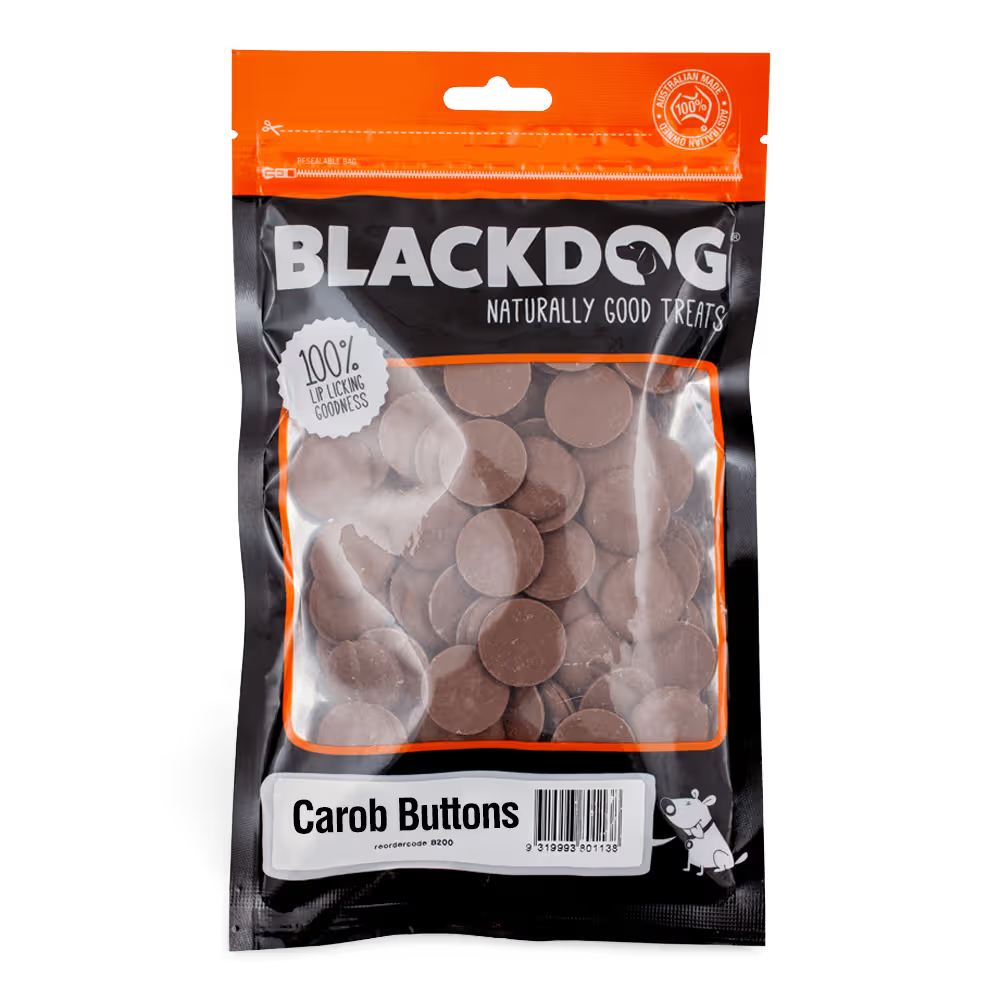 Blackdog Carob Buttons 250g