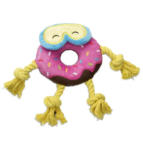 Duncan The Donut Dog Toy - PLUSH PUPS