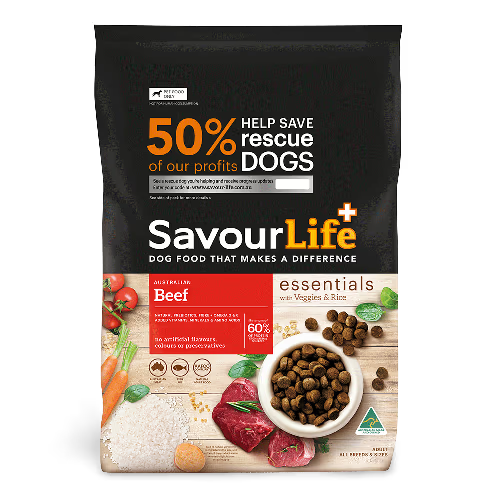 Savourlife Essentials Adult Australian Beef Dry Dog Food 3kg