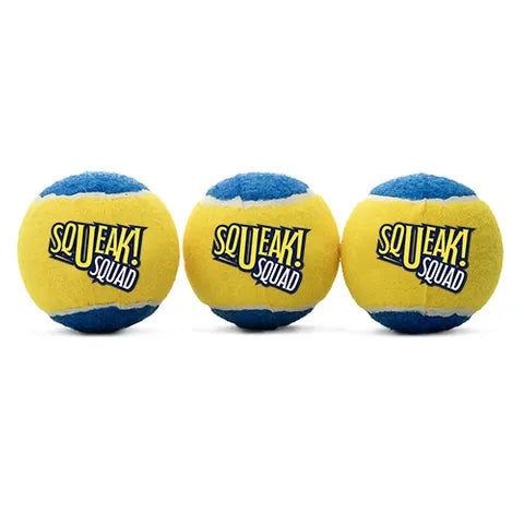 Tennis Balls Dog Toy - Squeak Squad (3PK) -