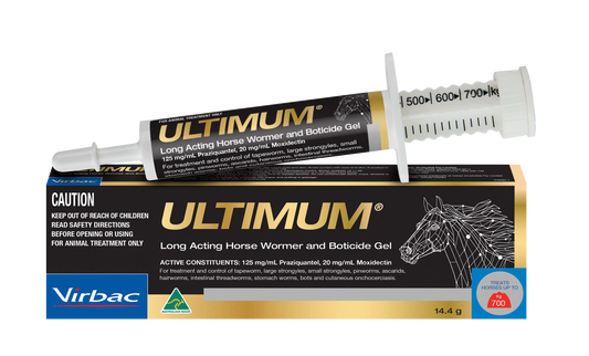 ULTIMUM Long Acting Horse Wormer and Boticide Gel