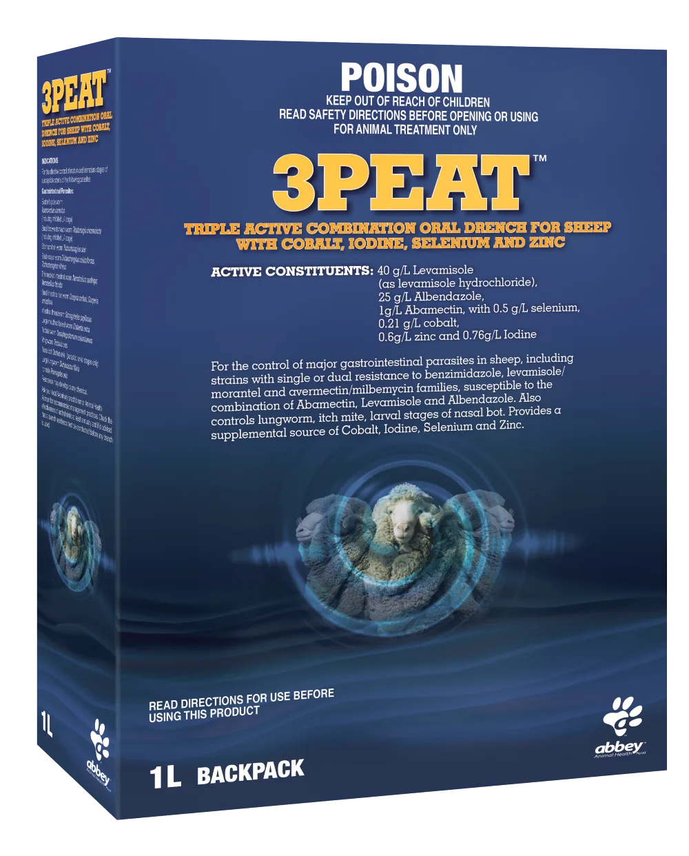 3PEAT Oral drench for sheep 1L