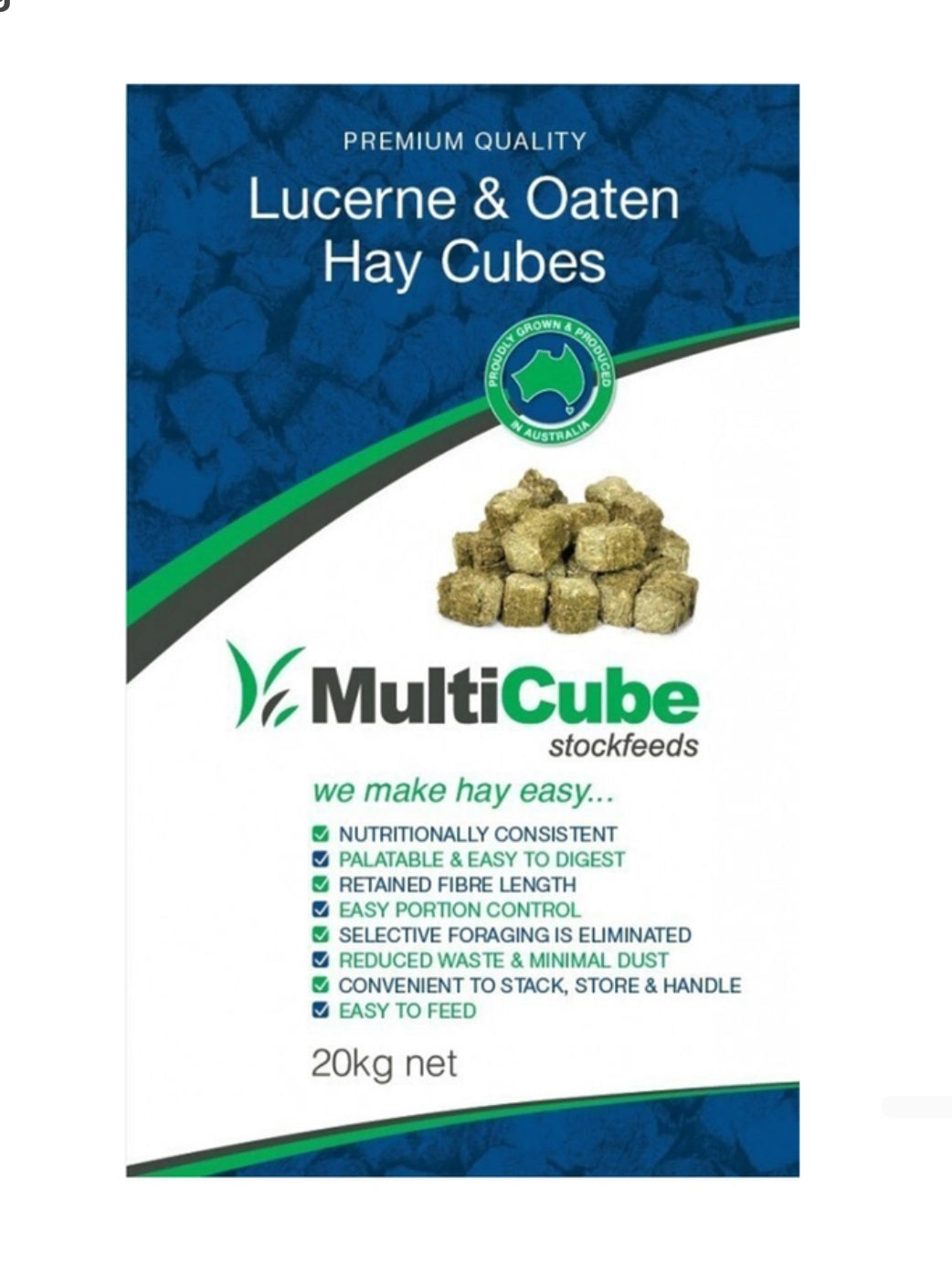 MultiCube Lucerne & Oaten Hay Cubes 20kg