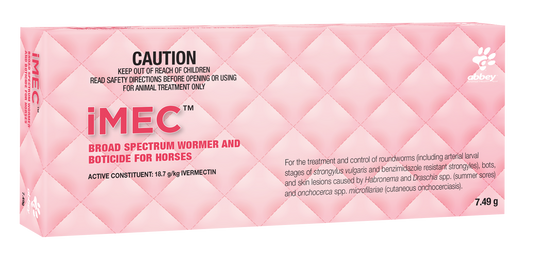 iMEC Broad Spectrum Wormer and Boticide for Horses 7.49g