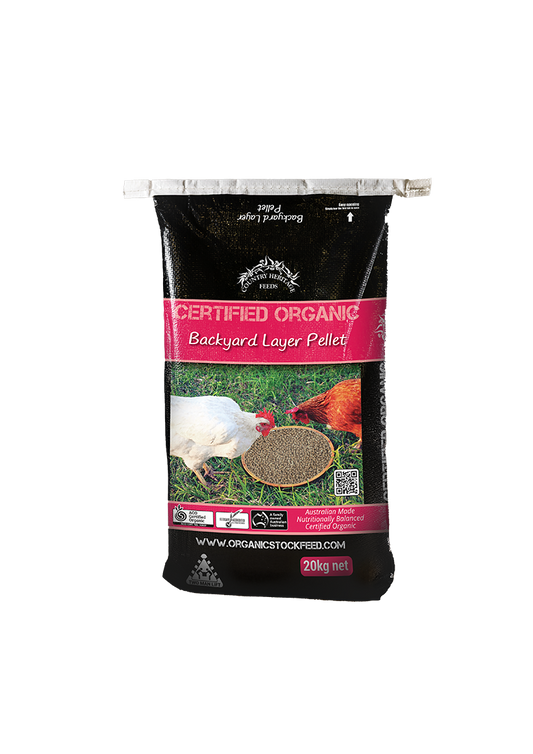 Country Heritage Feeds Organic Backyard Layer Pellet 20kg