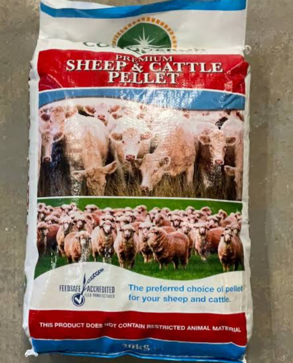 Conqueror Sheep & Cattle Pellets 20kg – Bundara Park Stockfeeds