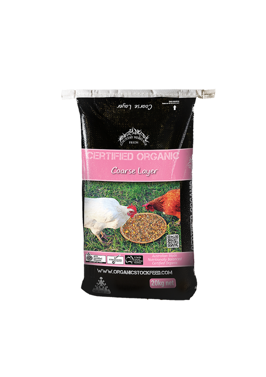 Country Heritage Feeds Organic Course Scratch Mix 20kg