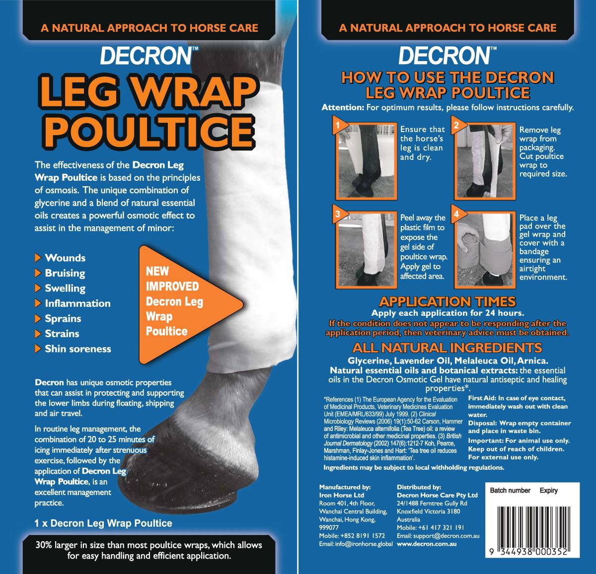 Decron Leg Wrap Poultice