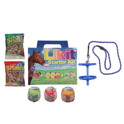 Likit Starter Kit Horse Stable Treat Toy - Blue