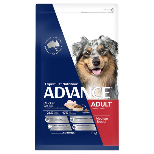 Advance Adult Total Wellbeing Medium Breed Chicken with Rice 15kg