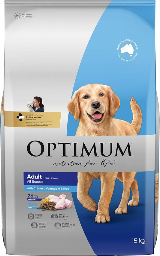 Optimum Dog Adult Chicken & Veg 15kg
