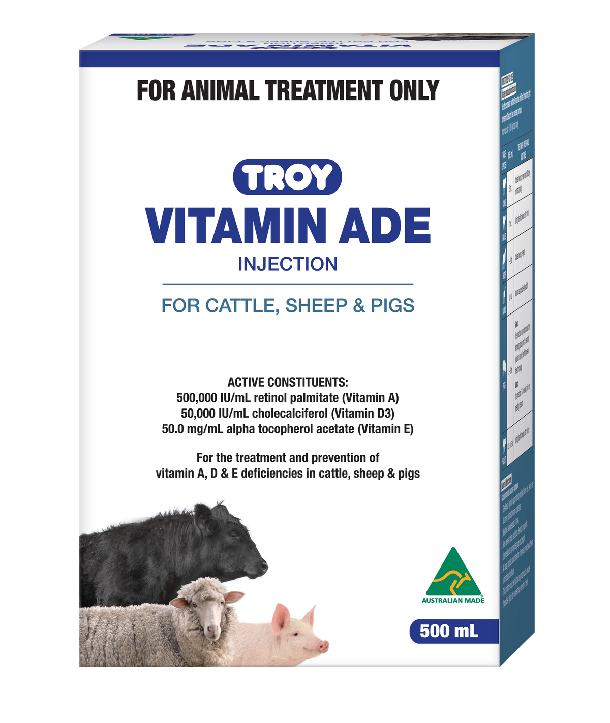Troy Vitamin ADE Injection 500ml