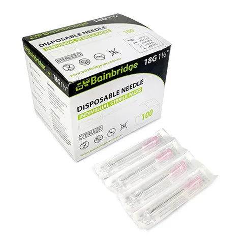 Disposable Needles 21G 1 in (5 pack) - individually packed
