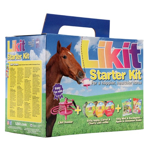 Likit Starter Kit Horse Stable Treat Toy - Blue