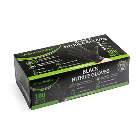 Black Nitrile Gloves