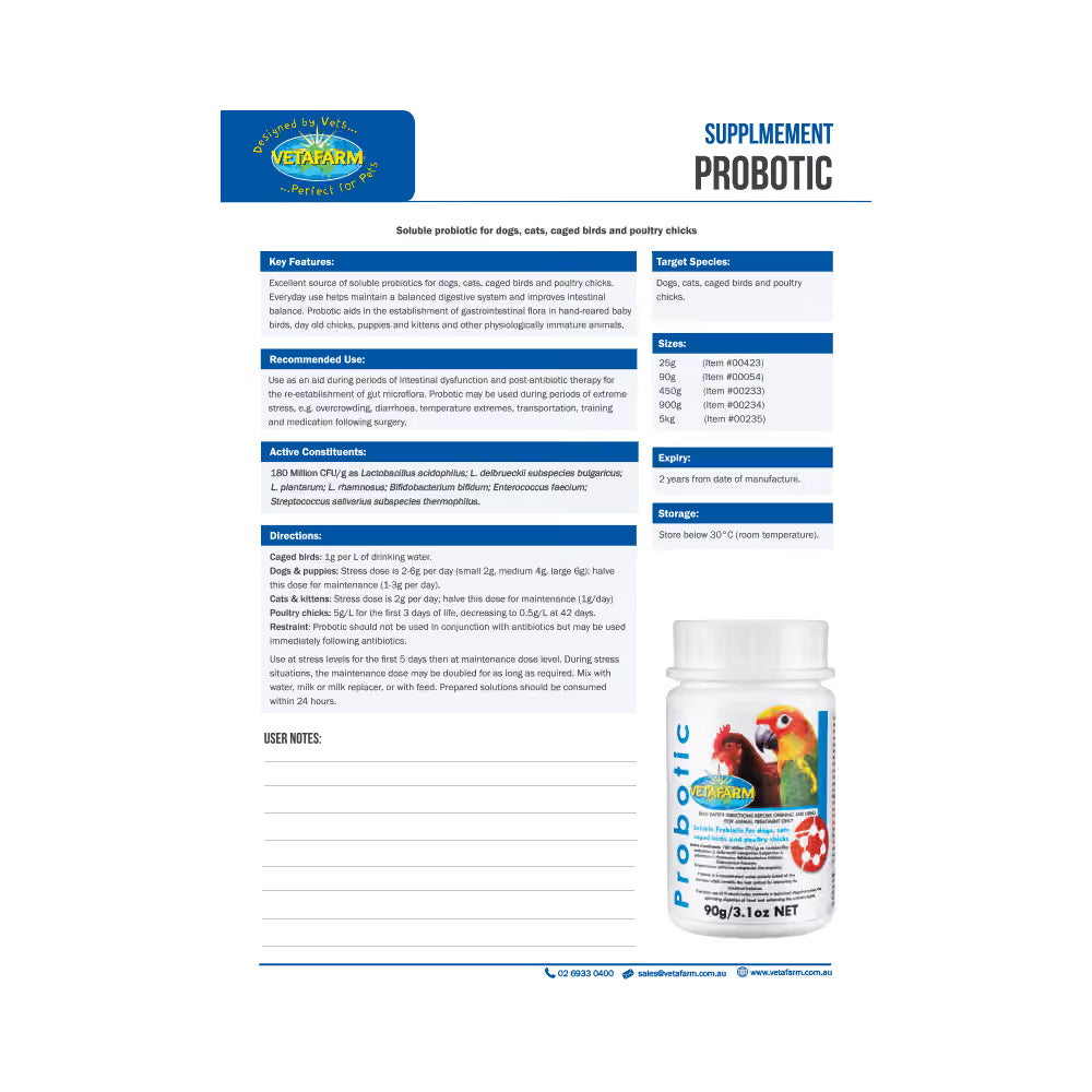 Vetafarm Probotic 90gm